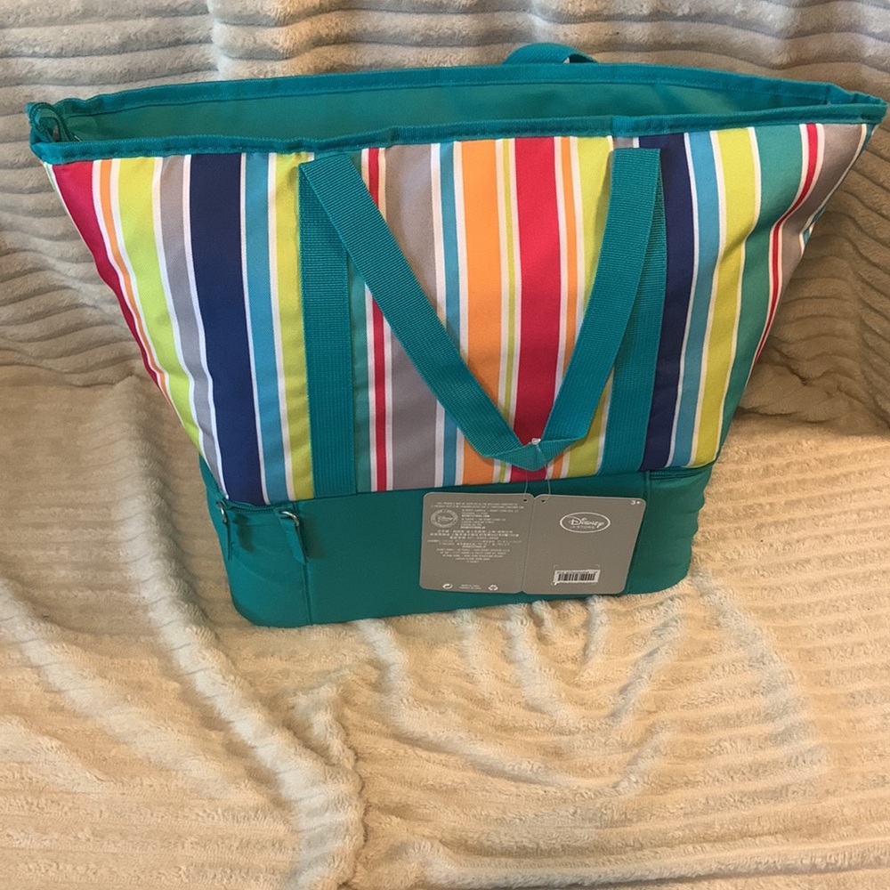 2016 Disney Store Mickey Mouse Zip Cooler Tote Insulated Beach Picnic Lunch Bag - Picture 4 of 5